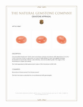 10.00 Ct. Orange Cabochon Moonstone from Ceylon (Sri Lanka) Appraisal