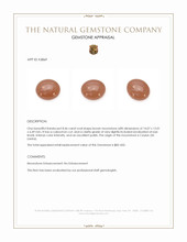 8.46 Ct. Cabochon Moonstone from Ceylon (Sri Lanka) Appraisal