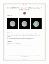 4.80 Ct. Multi Color Cabochon Crystal Opal (Jelly Opal) from Australia Appraisal