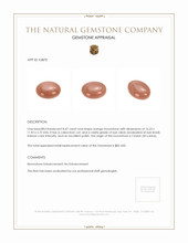 8.47 Ct. Cabochon Moonstone from Ceylon (Sri Lanka) Appraisal