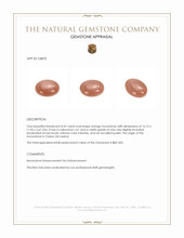 8.47 Ct. Cabochon Moonstone from Ceylon (Sri Lanka) Appraisal