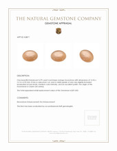 6.99 Ct. Brown Cabochon Moonstone from Ceylon (Sri Lanka) Appraisal