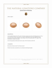 6.99 Ct. Cabochon Moonstone from Ceylon (Sri Lanka) Appraisal