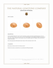 14.07 Ct. Cabochon Moonstone from Ceylon (Sri Lanka) Appraisal