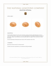 14.07 Ct. Cabochon Moonstone from Ceylon (Sri Lanka) Appraisal