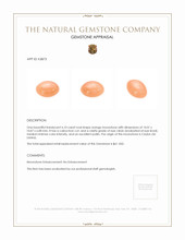 6.10 Ct. Cabochon Moonstone from Ceylon (Sri Lanka) Appraisal