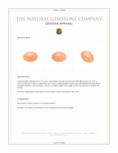 6.10 Ct. Cabochon Moonstone from Ceylon (Sri Lanka) Appraisal