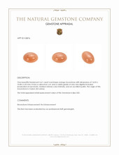 6.61 Ct. Cabochon Moonstone from Ceylon (Sri Lanka) Appraisal