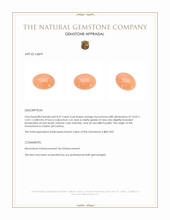 8.47 Ct. Cabochon Moonstone from Ceylon (Sri Lanka) Appraisal