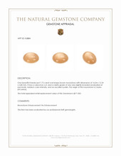 7.72 Ct. Brown Cabochon Moonstone from Ceylon (Sri Lanka) Appraisal