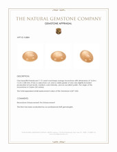 7.72 Ct. Cabochon Moonstone from Ceylon (Sri Lanka) Appraisal