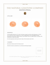 6.10 Ct. Cabochon Moonstone from Ceylon (Sri Lanka) Appraisal