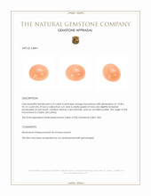 6.10 Ct. Cabochon Moonstone from Ceylon (Sri Lanka) Appraisal