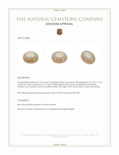 9.44 Ct. Brown Cabochon Moonstone from Ceylon (Sri Lanka) Appraisal