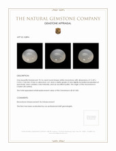 10.16 Ct. Cabochon Moonstone from Ceylon (Sri Lanka) Appraisal