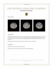 10.17 Ct. Cabochon Moonstone from Ceylon (Sri Lanka) Appraisal