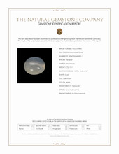 10.17 Ct. White Cabochon Moonstone from Ceylon (Sri Lanka) Scan Report
