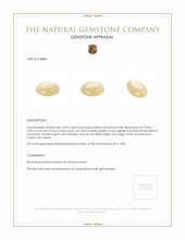 15.09 Ct. Cabochon Moonstone from Ceylon (Sri Lanka) Appraisal