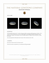 8.17 Ct. Cabochon Moonstone from Ceylon (Sri Lanka) Appraisal