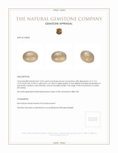 14.32 Ct. Brown Cabochon Moonstone from Ceylon (Sri Lanka) Appraisal