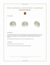 10.20 Ct. Cabochon Moonstone from Ceylon (Sri Lanka) Appraisal