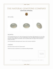 6.36 Ct. Cabochon Moonstone from Ceylon (Sri Lanka) Appraisal