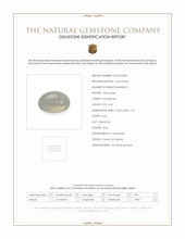 6.36 Ct. Cabochon Moonstone from Ceylon (Sri Lanka) Scan Report