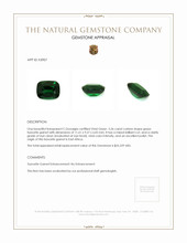 5.56 Ct. Tsavorite Garnet from East Africa Appraisal