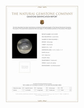 13.29 Ct. White Cabochon Moonstone from Ceylon (Sri Lanka) Scan Report