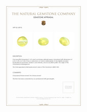 1.42 Ct. Cabochon Chrysoberyl from Madagascar Appraisal