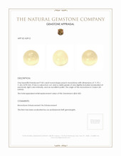 9.05 Ct. Yellow Cabochon Moonstone from Ceylon (Sri Lanka) Appraisal