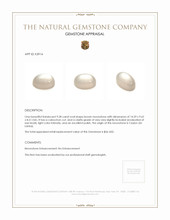 9.28 Ct. Cabochon Moonstone from Ceylon (Sri Lanka) Appraisal