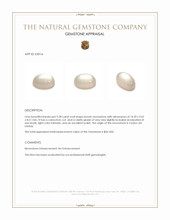 9.28 Ct. Brown Cabochon Moonstone from Ceylon (Sri Lanka) Appraisal