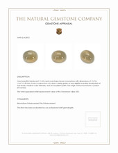 11.03 Ct. Brown Cabochon Moonstone from Ceylon (Sri Lanka) Appraisal