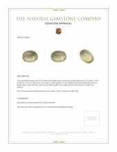 8.78 Ct. Cabochon Moonstone from Ceylon (Sri Lanka) Appraisal