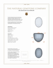 8.78 Ct. Cabochon Moonstone from Ceylon (Sri Lanka) 3 D Scan Report