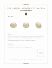 6.59 Ct. Cabochon Moonstone from Ceylon (Sri Lanka) Appraisal
