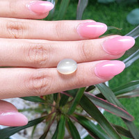 6.59 Ct. Cabochon Moonstone from Ceylon (Sri Lanka) Life Style