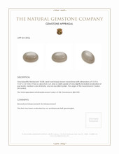 10.08 Ct. Brown Cabochon Moonstone from Ceylon (Sri Lanka) Appraisal