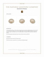 5.58 Ct. Cabochon Moonstone from Ceylon (Sri Lanka) Appraisal