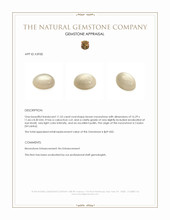 11.55 Ct. Cabochon Moonstone from Ceylon (Sri Lanka) Appraisal