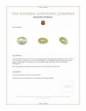 3.30 Ct. Cabochon Chrysoberyl from Madagascar Appraisal