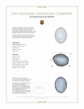 3.30 Ct. Cabochon Chrysoberyl from Madagascar 3 D Scan Report