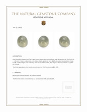 7.44 Ct. Cabochon Moonstone from Ceylon (Sri Lanka) Appraisal