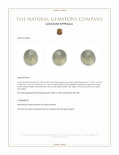 7.44 Ct. Cabochon Moonstone from Ceylon (Sri Lanka) Appraisal