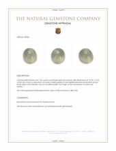 7.44 Ct. Grey Cabochon Moonstone from Ceylon (Sri Lanka) Appraisal