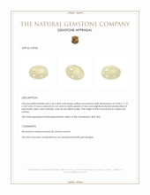 6.56 Ct. Cabochon Moonstone from Ceylon (Sri Lanka) Appraisal