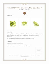 2.13 Ct. Chrysoberyl from Madagascar Appraisal