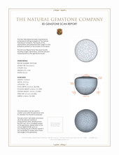 12.86 Ct. Cabochon Moonstone from Ceylon (Sri Lanka) 3 D Scan Report