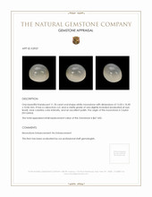 11.18 Ct. White Cabochon Moonstone from Ceylon (Sri Lanka) Appraisal